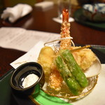 離れの宿　よもぎ埜 - 蛤や巻えびの天ぷら