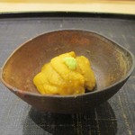 あま木 - 椀物 こぼれ雲丹：函館の紫雲丹が 蕩けますぅ～！　　　　　　2019.04.06