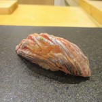 あま木 - 小鯵：大阪湾の小鯵を アサツキと おろし生姜で戴きます。　　　　　　2019.04.06