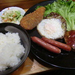 食彩　おおくぼ - ハンバーグセット