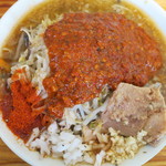 にかいや - オロチョンラーメン＋トッピング全部