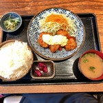 架け橋 - 宮崎名物チキン南蛮 750円  ライス大盛り＋100円