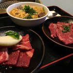 Yakiniku Wakaba - 温麺カルビセットと国産牛カルビ
      ¥1,050＋¥900
