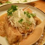 新日本料理 旬味 すずの木 - 厚揚げの麻婆ソースがけ