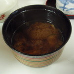 桂城 - マグロ定食に付いているマグロ汁です。(2008.12)