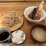 横濱蕎麦 傳介 - お昼限定 せいろ+小天丼