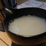 紫檀 手打ち蕎麦と焼鳥 - 蕎麦湯