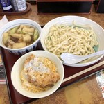 山田うどん - 肉汁うどん・ミニかつ丼