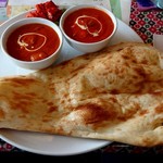 ディープアジアダイニング - 料理写真:インド・ランチセットのナンとカレー