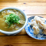 手打うどん 麦蔵 - カレーうどんと、かしわ天