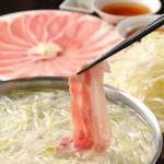 Excellent black pork shabu shabu