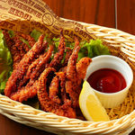 Deep fried squid tentacles (medium size)