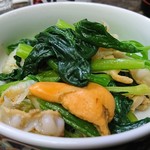 やきとり嵯峨 - ホタテとほうれん草のバターソテー