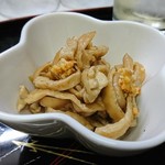 やきとり嵯峨 - 鶏皮ポン酢