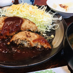 寿し保 - ハンバーグ定食＠750