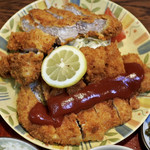 松の家 - ずっこけわらじ豚カツ定食