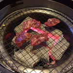 Yakiniku Musashi - 塩ハラミ（奥、880円）