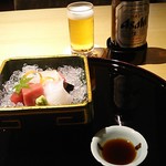 花外楼 - ■懐石 岩倉 10,000 (小向･煮物椀･造り･凌ぎ･焼肴･八寸･炊合･ご飯･ﾃﾞｻﾞｰﾄ)＋中瓶ﾋﾞｰﾙ 800X2＋税928=12,528円 2019年05月