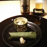 花外楼 - ■懐石 岩倉 10,000 (小向･煮物椀･造り･凌ぎ･焼肴･八寸･炊合･ご飯･ﾃﾞｻﾞｰﾄ)＋中瓶ﾋﾞｰﾙ 800X2＋税928=12,528円 2019年05月