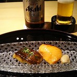 花外楼 - ■懐石 岩倉 10,000 (小向･煮物椀･造り･凌ぎ･焼肴･八寸･炊合･ご飯･ﾃﾞｻﾞｰﾄ)＋中瓶ﾋﾞｰﾙ 800X2＋税928=12,528円 2019年05月