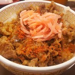 すき家 - 牛丼3点セット500円 ツユダク