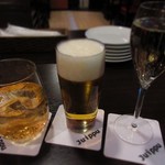 ジュイップ - スパークリングワイン、生ビール、ジンジャーエール