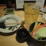 中仙酒場 串屋 さぶろく - 「角ハイボール」（円）とお通し