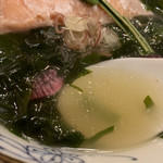 饗 くろ喜 - 桜ますとわかめの塩そば（1,500円）※限定麺 2019.3