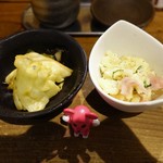 Nihonshu Unagidani - ✱お通し(2名分) 　自家製ポテトサラダ　￥380　 　キャベツ塩昆布和え　￥380