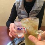 紅梅園 - H.31.3.12.昼 ブラックニッカハイボール 400円税別 vs 水 de 乾杯♪