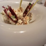 カセント - タパス：フォアグラのテリーヌ　カカオチュイルで挟んで