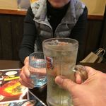 カスヤ - H.31.3.12.昼 ハイボール(角) 400円税込 vs 水 de 乾杯♪