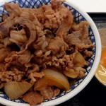 Yoshinoya - 牛丼 超特盛(723円＋税)、玉子(65円＋税)
