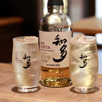 餃子とスパークリング バブルス - 知多ハイボール