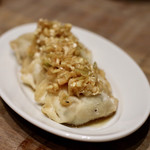 餃子とスパークリング バブルス - 揚げ餃子