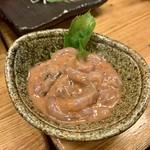 八丈島 - 塩辛。臭みが強いですが、嫌な臭みではなく美味しいです！