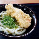 本格手打うどん はゆか - とり天うどん（かけうどん+とり天）