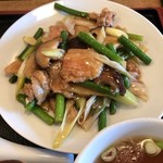 大黒屋 - にんにくの芽と豚肉の炒め定食