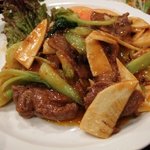 チャイニーズレストラン館 - 牛肉と青菜の炒め物（定食）