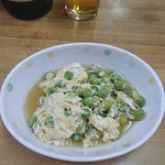 伊勢屋酒店 - 豆と玉子のとじたん。