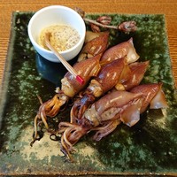 そば会席 立会川 吉田家 - ホタルイカの燻製