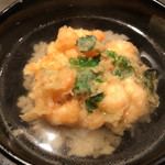 天ぷら岡本 - 天ぷら岡本(小海老のかき揚の天茶漬)