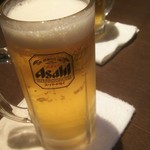 Genki Shichirin Yakiniku Gyuushige - 生ビール！