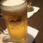 元氣七輪焼肉 牛繁 - 生ビール！