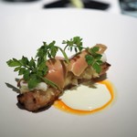 レストランエール - 水蛸　豚トロ　自家製甘酒　麹味噌　フォアグラ