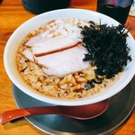 Nagao Chuukasoba - 新潟燕三条背脂煮干しラーメン(背脂少なめ)