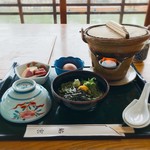 鮎宗 - うなぎ雑炊 1,400円
            茶そばも付いておトクです♫