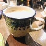 ルーエプラッツ ツオップ - カフェオレ。カップが可愛い