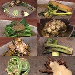 Juunikuto Sake Bonkura - 白神山地の山菜盛合せ
