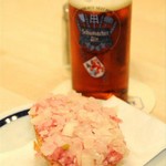 Schumacher Brau Im Goldenen Kessel - アルトビールと”メット”　　　　　　　　　　　Mettbrotchen（豚の生肉）